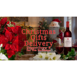 Christmas Gifts Delivery: Elegant Flowers & Premium Wine for the Holidays